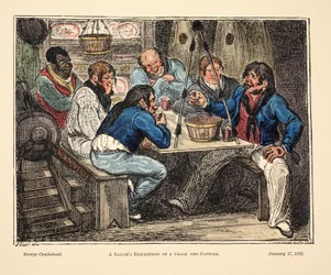 Beschreibung einer Verfolgung und Gefangennahme durch einen Matrosen, veröffentlicht 1822